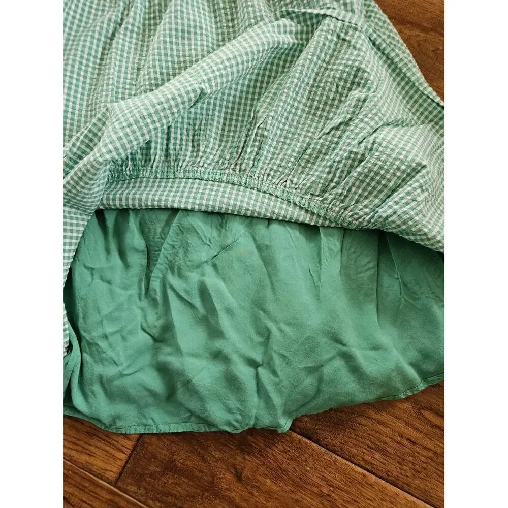 Draper James Green Gingham Dress Women's Size S Cottagecore - Picture 6 of 7
